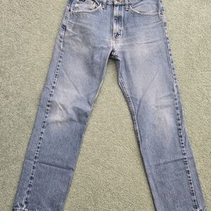 Vintage Lee Men's Light Blue Straight Jeans